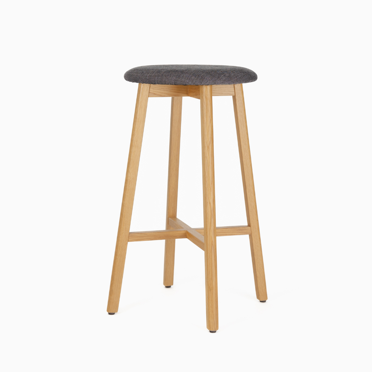 DL JESSICA Grey, Natural classic Wooden indoor bar stool